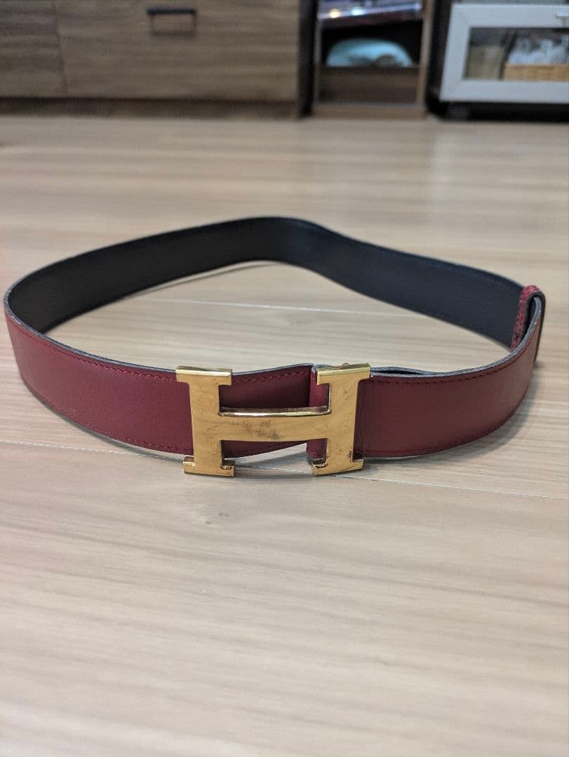 b*y様 エルメス　バーガンディ バックルベルト