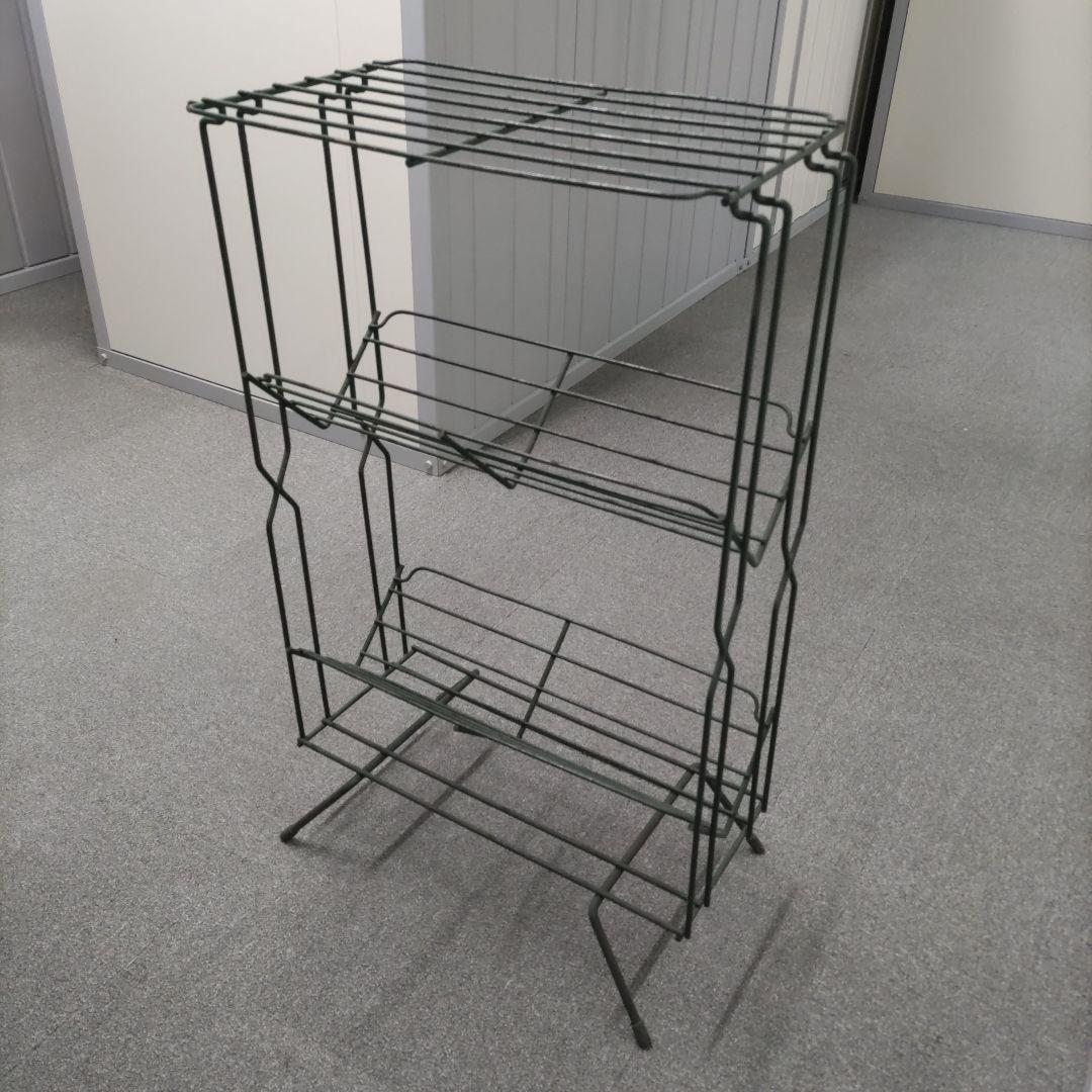 スチールワイヤーラック ヴィンテージ レコードラック ギャラップ厚木