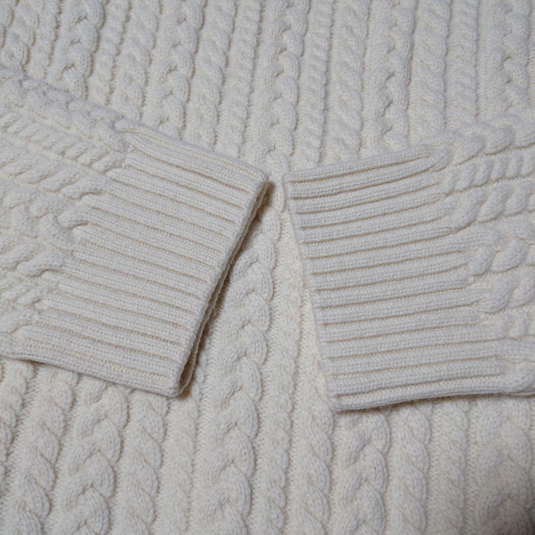 ■YORI ヨリ ケーブル編みニットカーディガン オーバーサイズ 38 美品