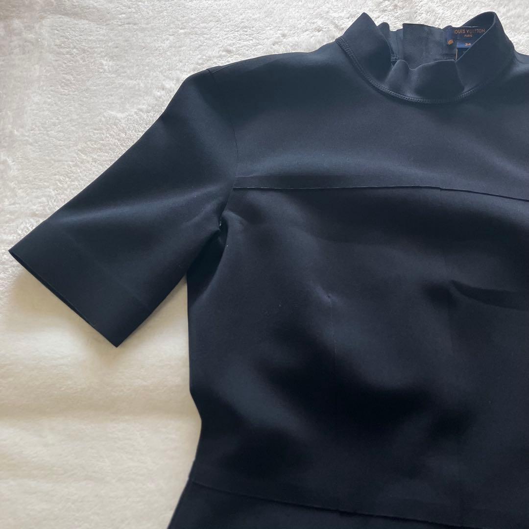 ★美品★ルイヴィトン　ショートスリーブハイネックフィットドレス 34 付属品あり