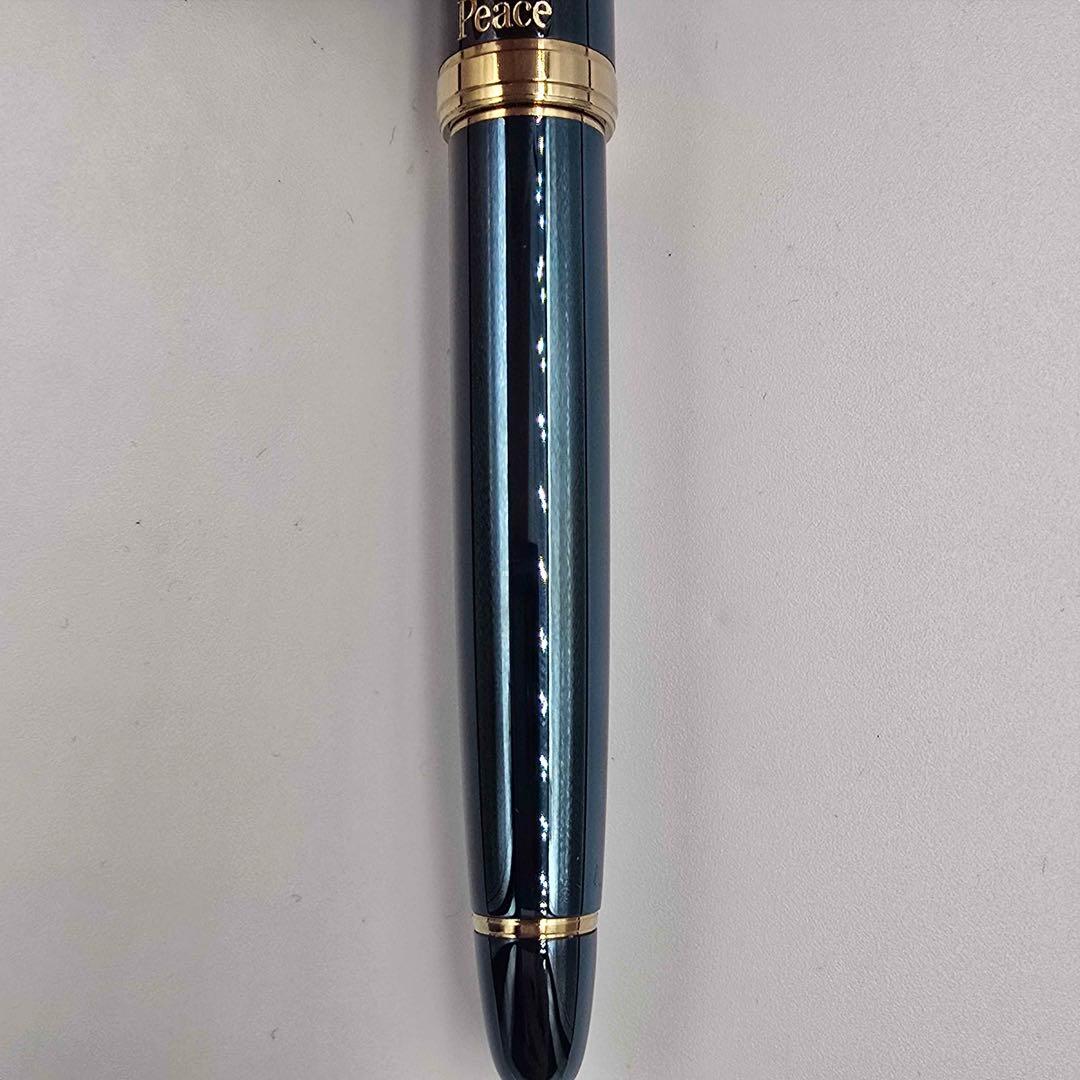 激レア 懸賞品 ThePeace Designブルーチタン 万年筆 セット18K