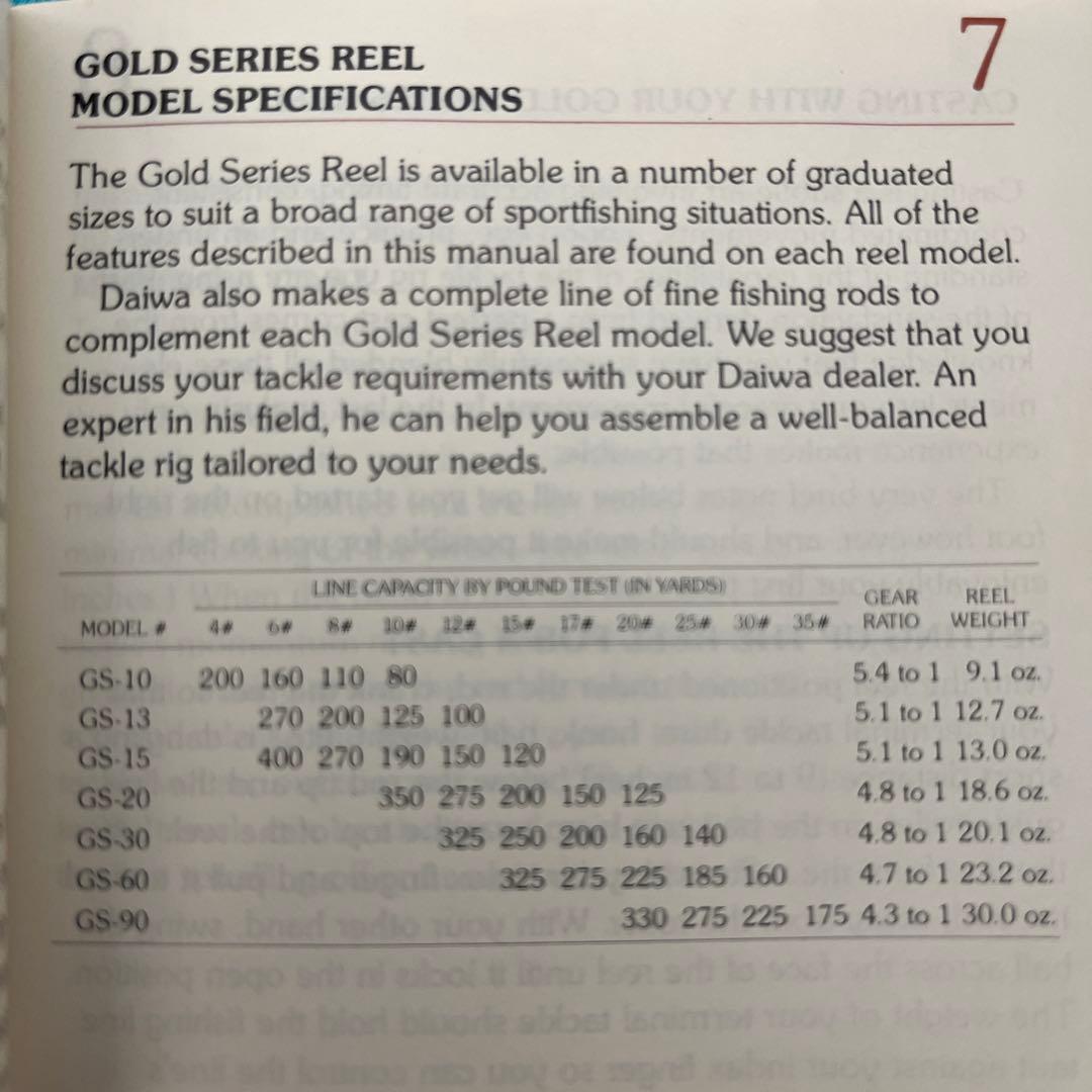 リール Daiwa Gold Series GS-60SC