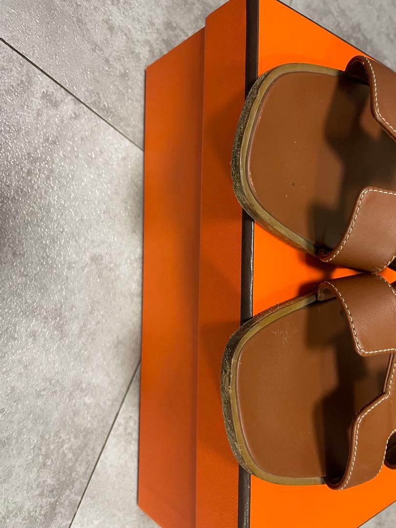 HERMES ブラウン サンダル 38