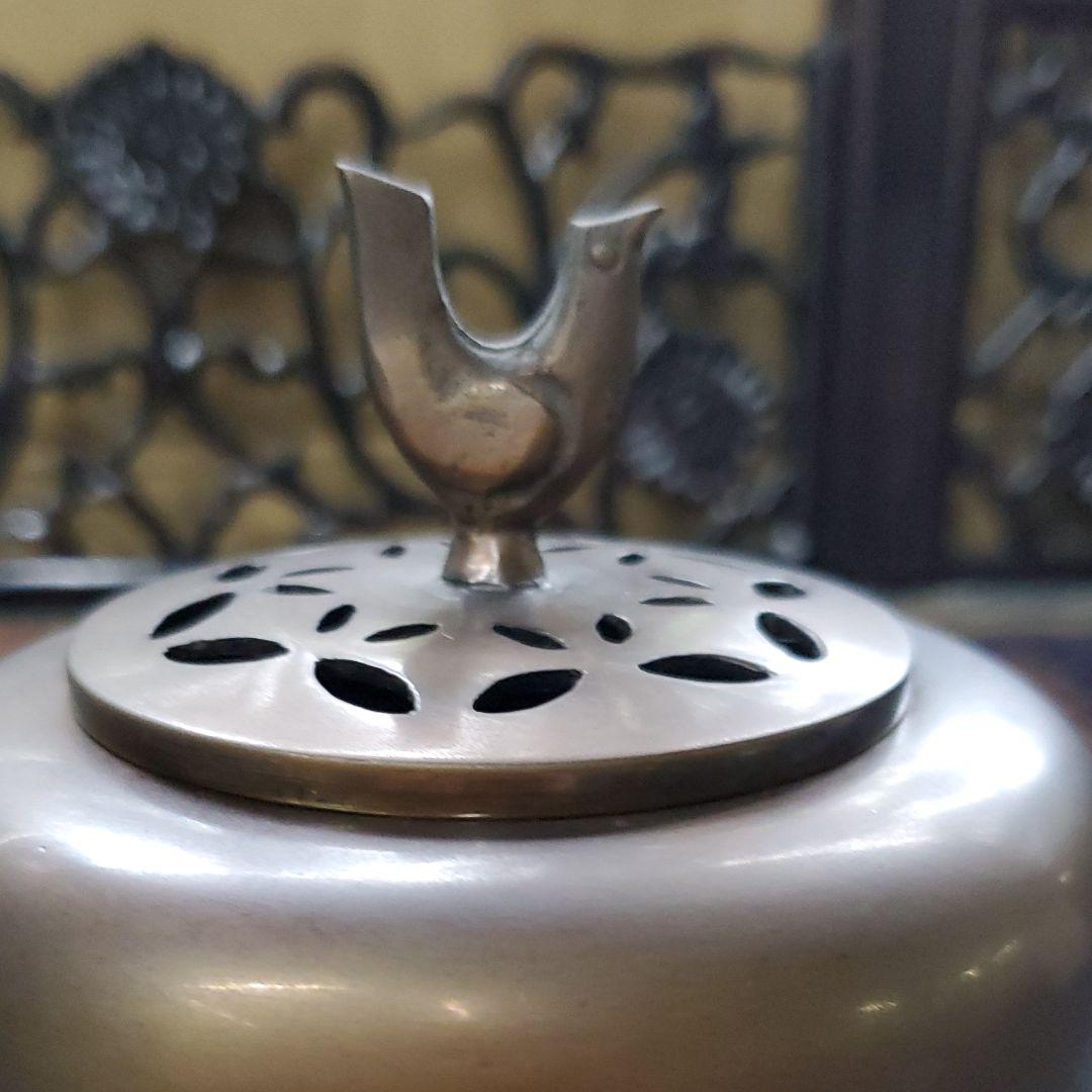 銅器 香炉 七宝透かし(*ˊ˘ˋ*)。♪:*°