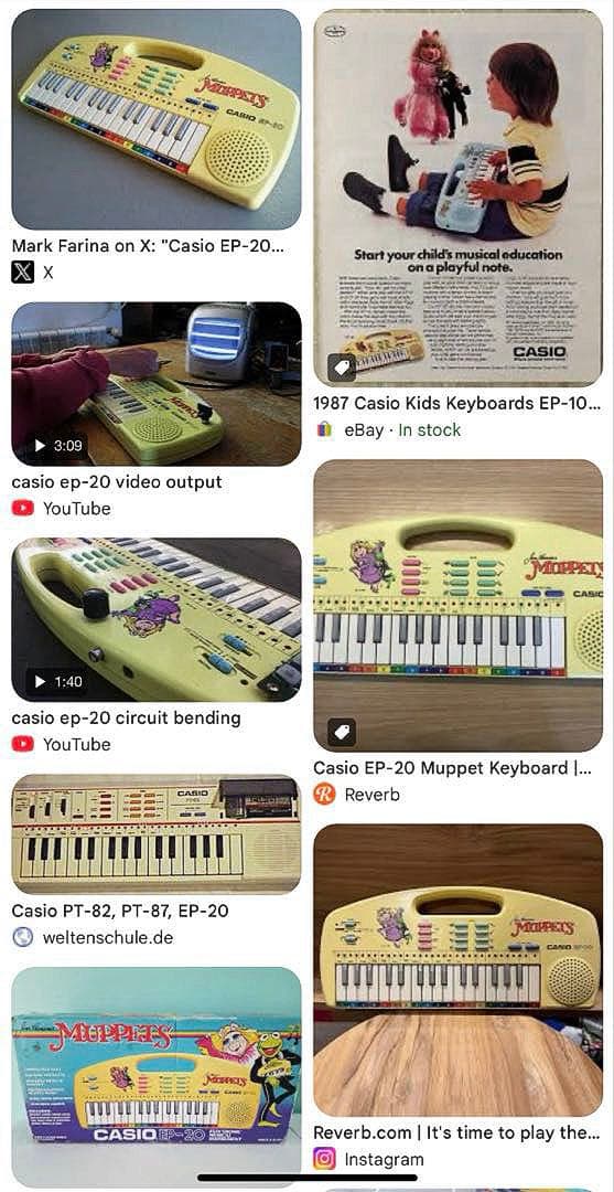 Casio EP-20☆日本未発売☆1987年☆激レアミニシンセ☆動作良好☆