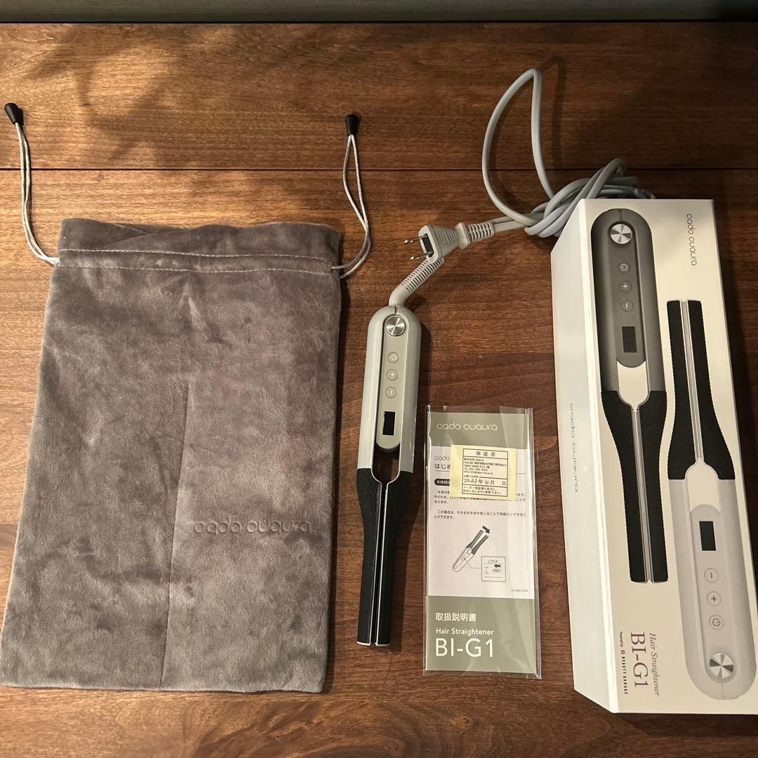 cado カドー ヘアアイロン ストレート 24cm オプション 収納袋 付