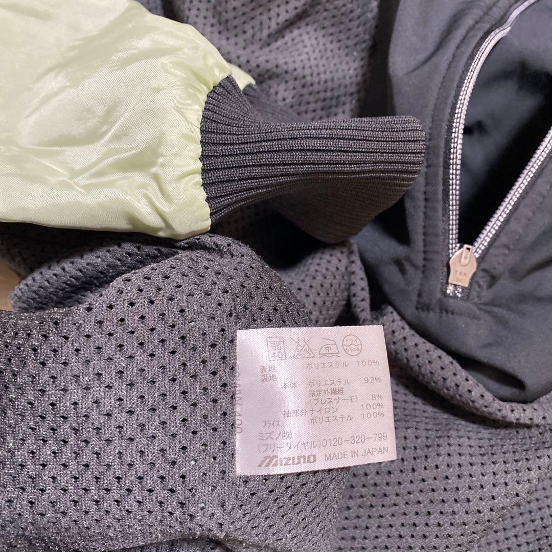 ミズノプロ mizuno PRO ブレスサーモ上下Ｌ＋下Ｏ付　アップウェア 黒