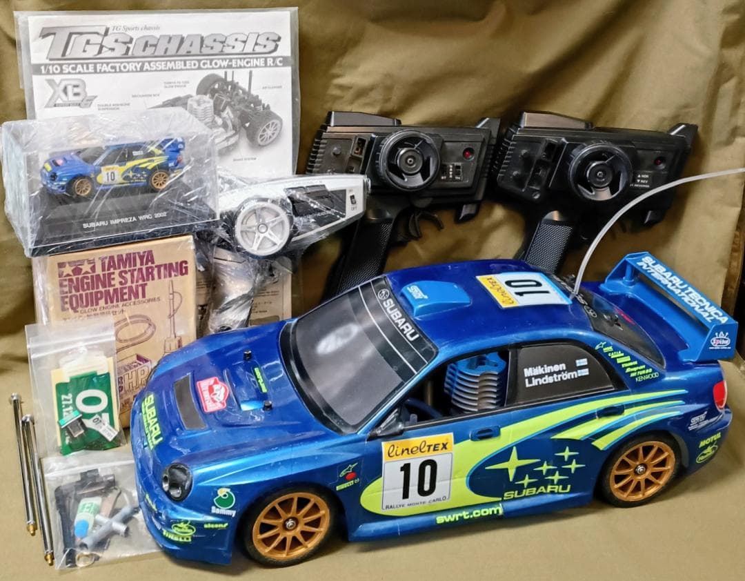 1/10 エンジンRCカー インプレッサ / 簡易清掃 / おまけ付き