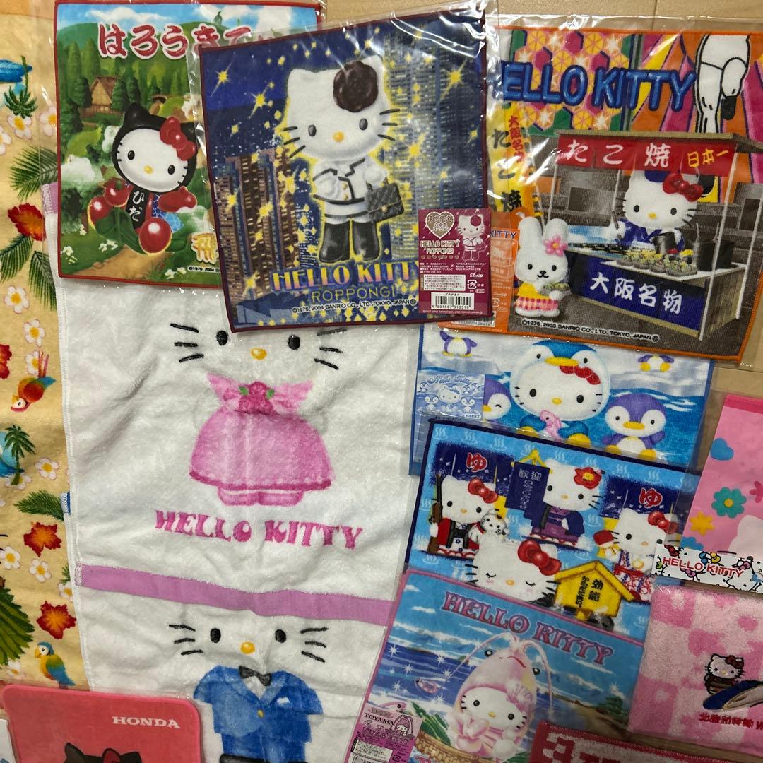 キティ　日焼け　ハワイ　ご当地　六本木　ハンカチ　ウェディング　タオル　未開封