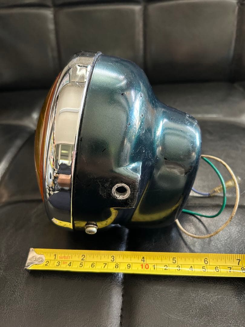 マーシャル風　イエローレンズヘッドライト LED シャリー　ダックス　モンキー