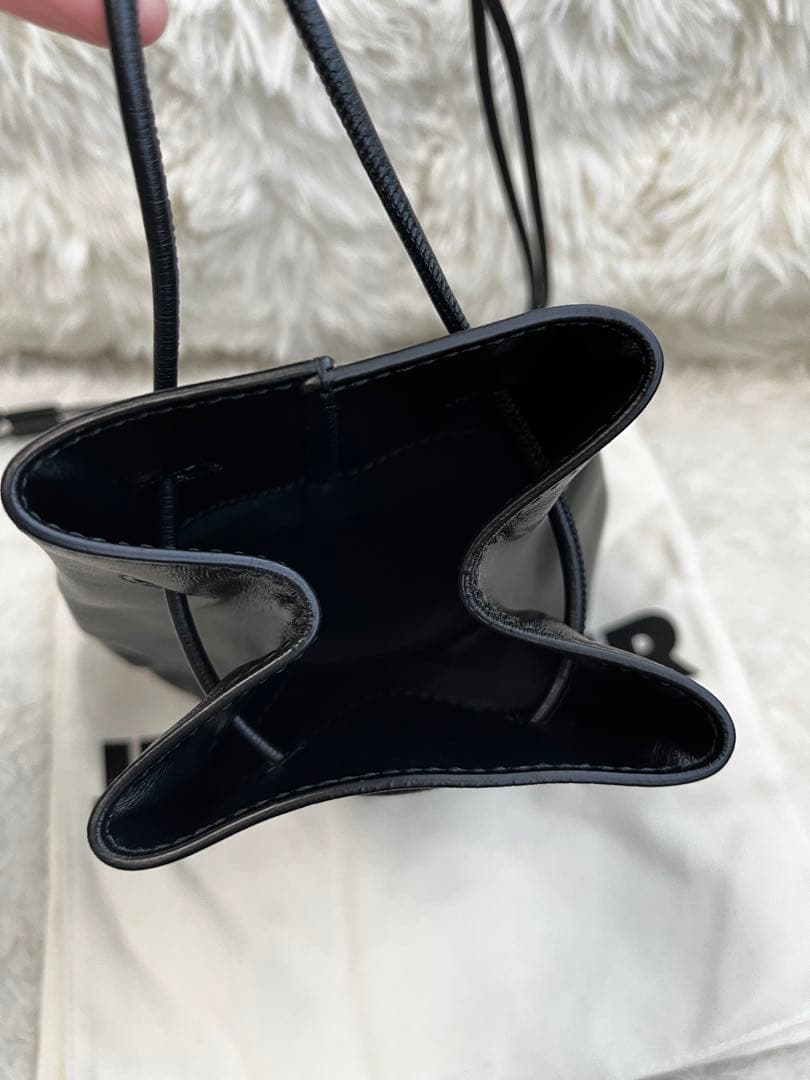 S*e様 正規品JILSANDER ジルサンダー ドローストリング バッグ 黒