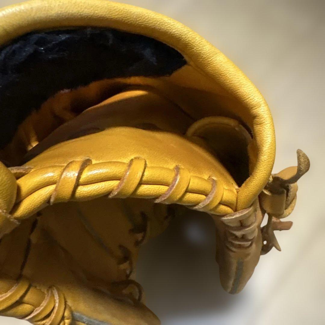 美品　Mizuno Diamond master 軟式グローブ イエロー