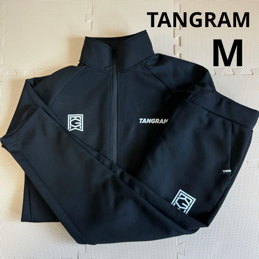 TANGRAM タングラム　セットアップ　ゴルフ　ロゴ　プリント　ブラック　M