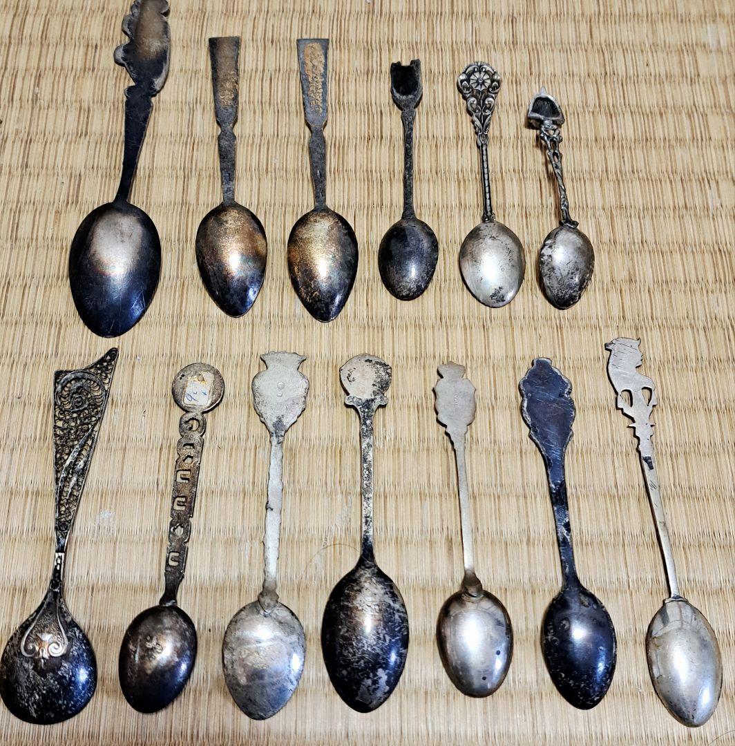 銀製スプーン ヴィンテージ 13本セット 169g