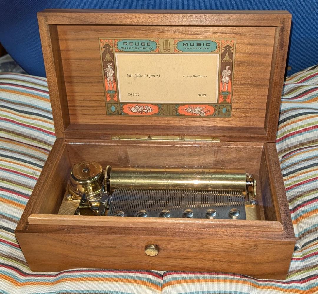 スイス リュージュ オルゴール～★エリーゼのために 72弁 稀少★3パーツ