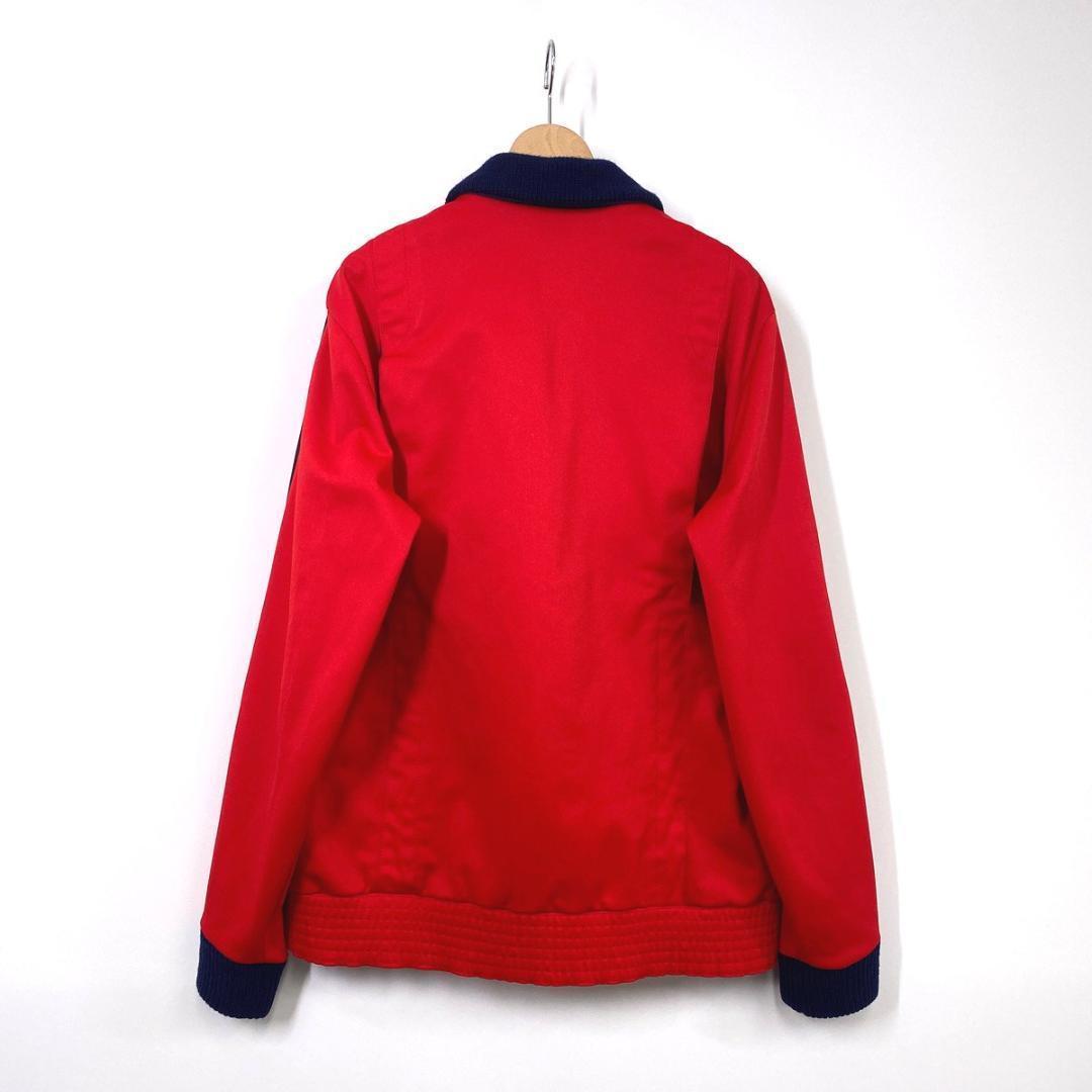 70s adidas トラックジャケット ジャージ レッド 赤 フランス製