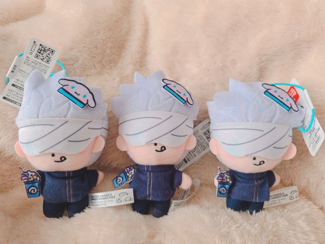 劇場版 呪術廻戦0×サンリオキャラクターズ ぬいぐるみ 五条悟3体セット