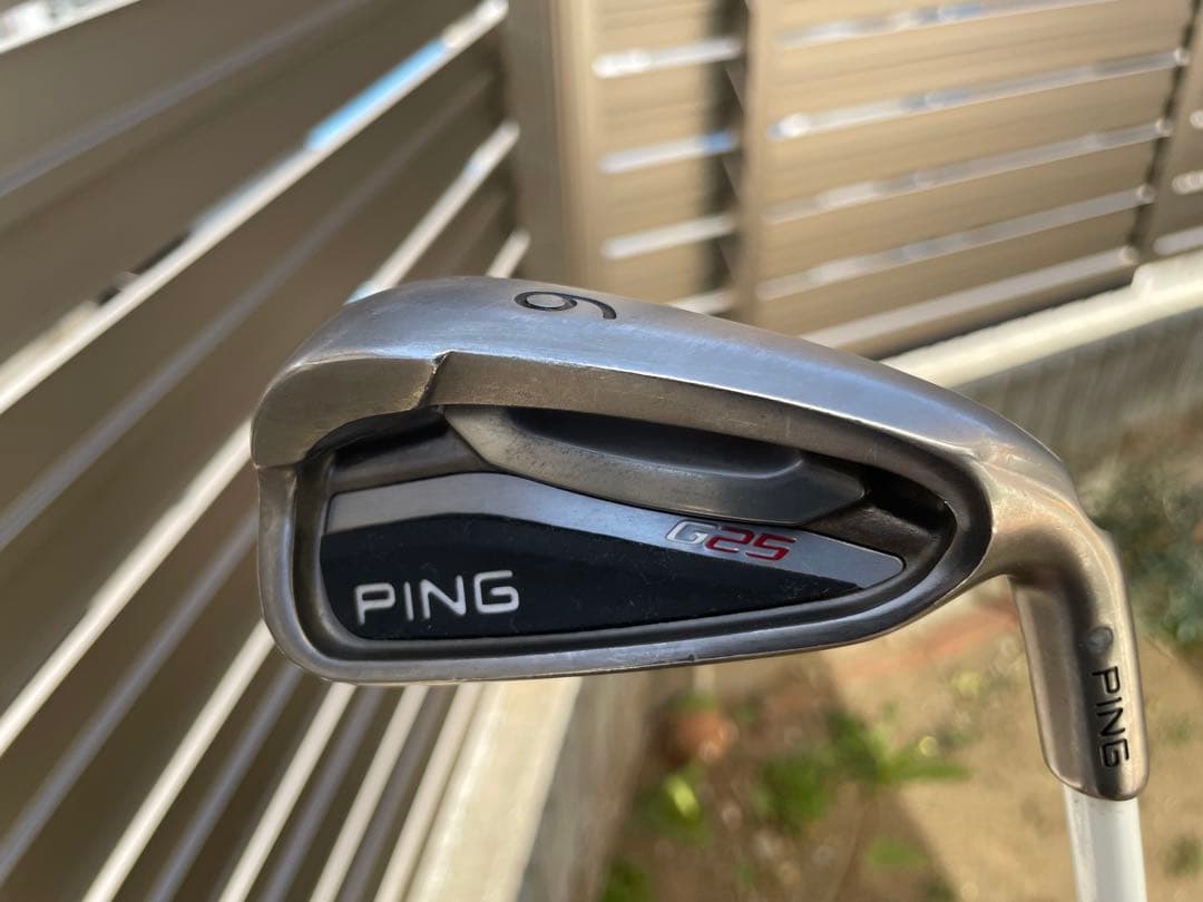 PING G25アイアンセット 6本セット （カーボン） ライ角シルバー