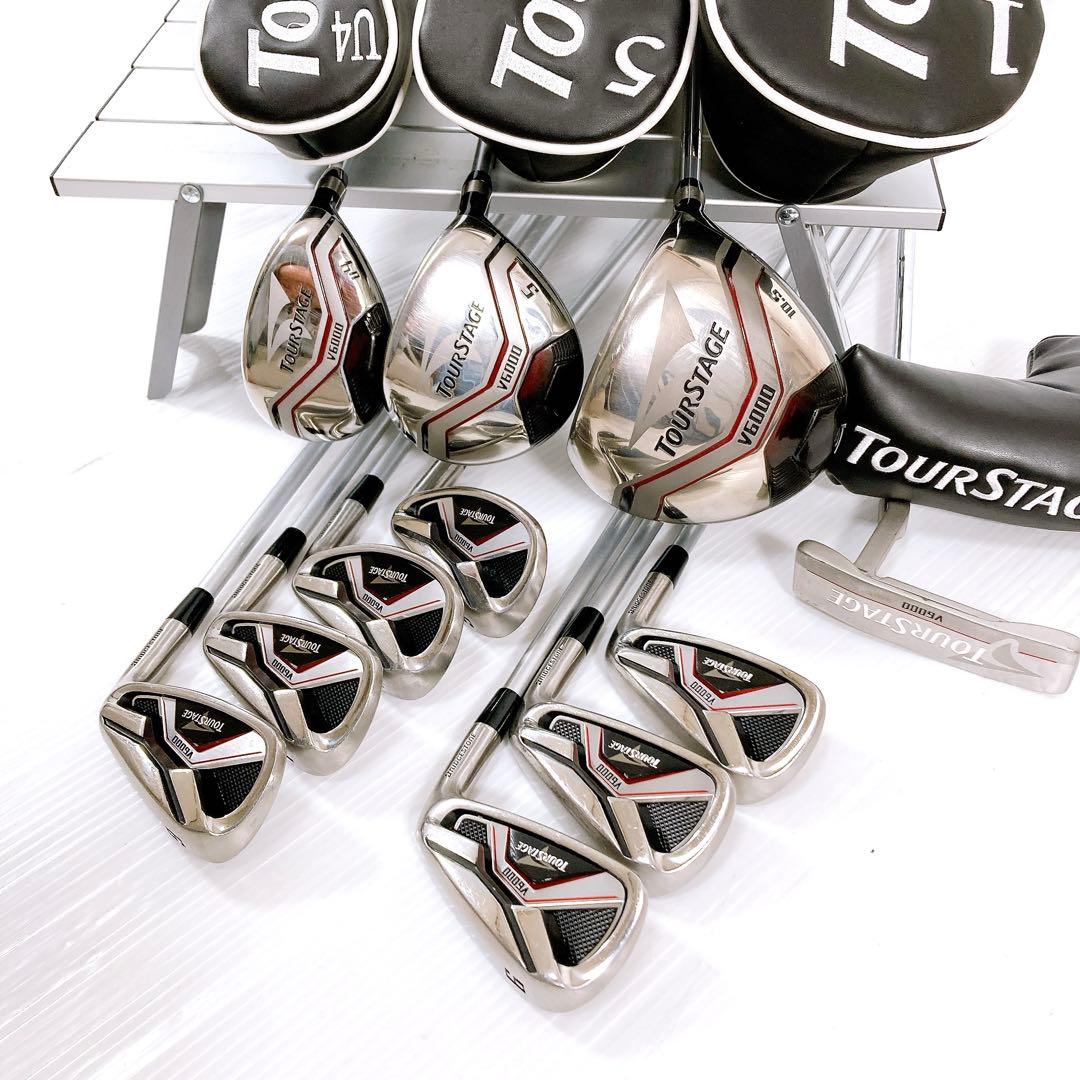 ブリヂストン ツアーステージV6000 メンズR 11本 美品 フルセット