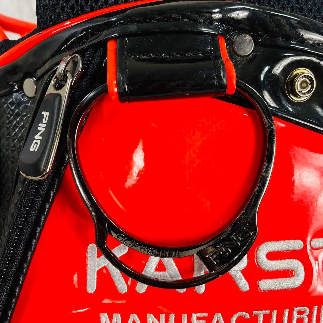 【廃盤品】PING ピンMr. PING KARSTEN エナメルキャディバッグ