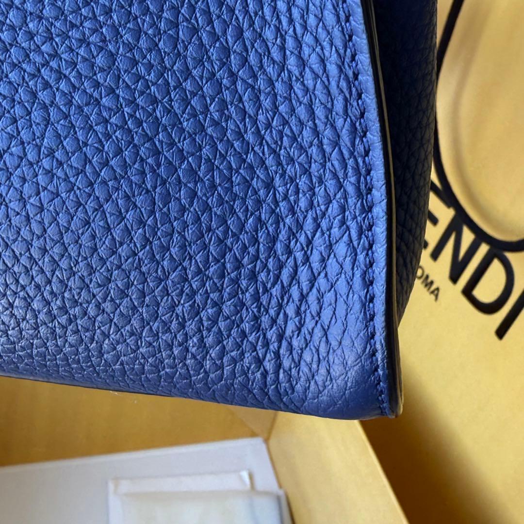 FENDI ピーカブー　セレリア ミニ　2WAYハンドバッグ ブルー