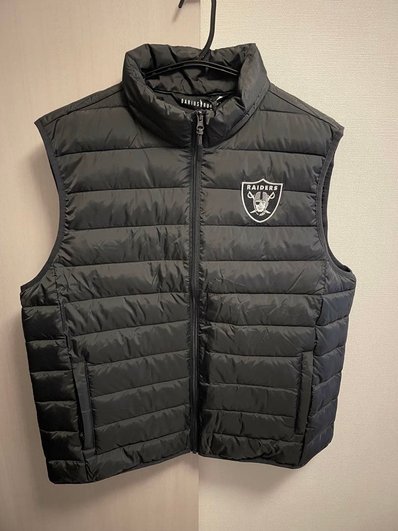 RAIDERS ダウンベスト Lサイズ ブラック