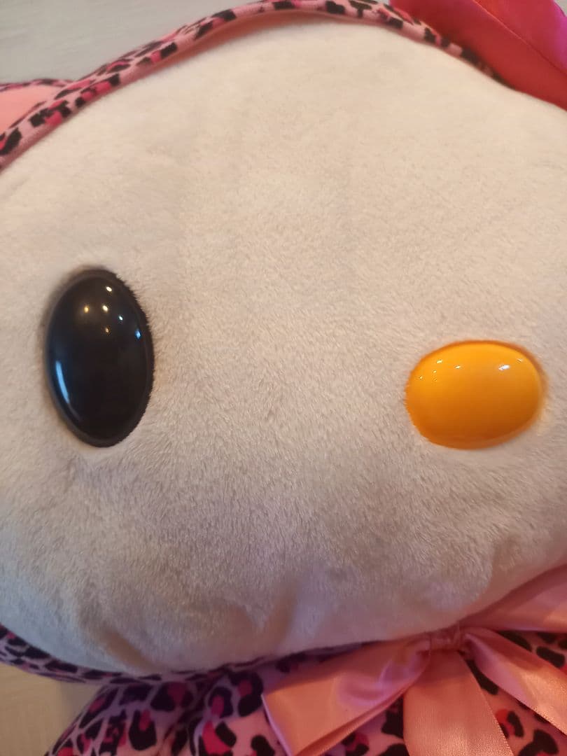 希少　ハローキティ　ぬいぐるみ　2008年　ヒョウ柄　ピンク　特大　2L　新品