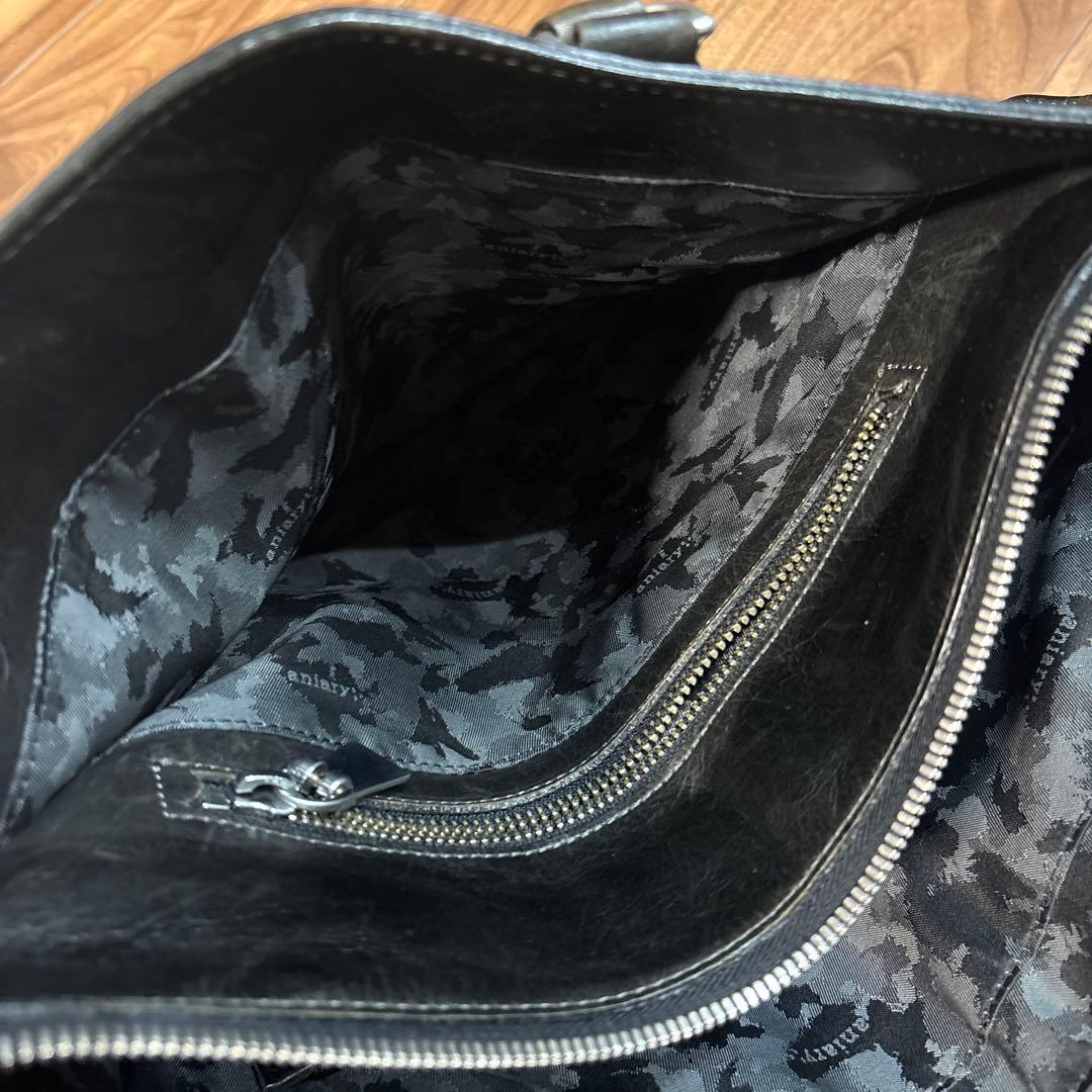 aniary アニアリ レザー 本革製 トートバッグ ビジネスバッグ シワ加工