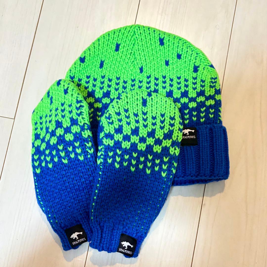 モンハン 大狩猟展 剛拳爆砕！ブラキディオスのニット帽&ミトン大阪限定　Lサイズ