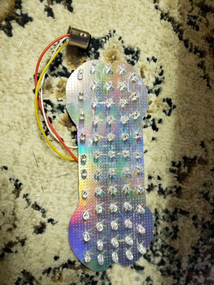 GT380 サンパチ　 流れるようなLED くるくるテールランプ　レインボー