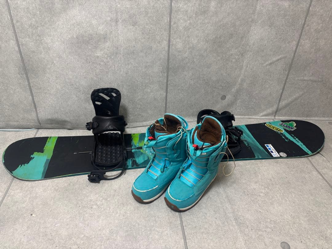 Burton ripcord 150㎝　ブーツ　エメラルド24.5㎝　フルセット