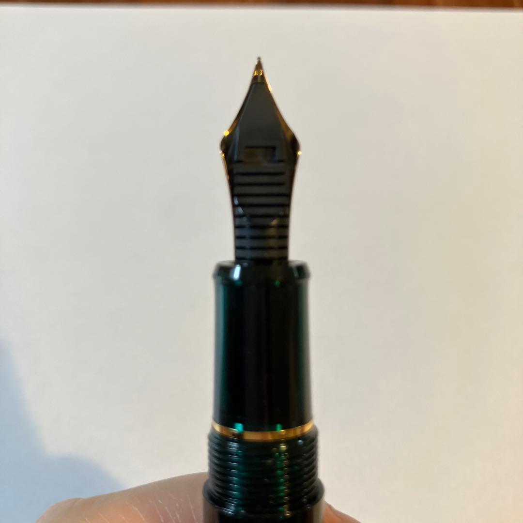 プラチナ　#3776センチュリー　ローレルグリーンSFニブ　箱・保証書付き