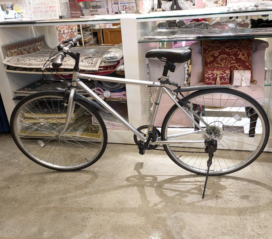 【店頭引取】 CREST クロスバイク 700C シルバー クレスト アルミ製