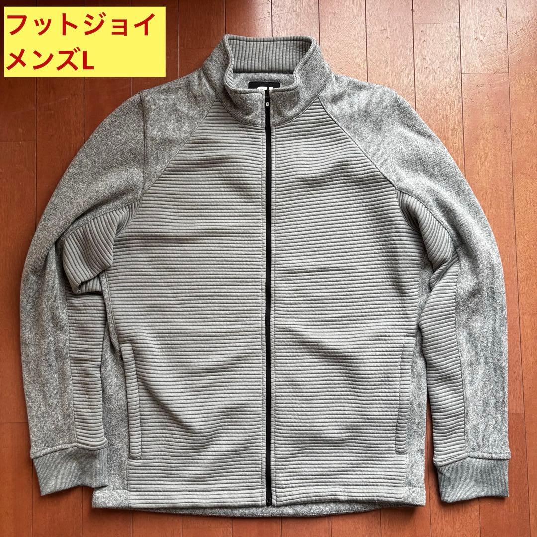 【早い者勝ち】フットジョイ/footjoy/ゴルフウェアメンズLグレージップ付き