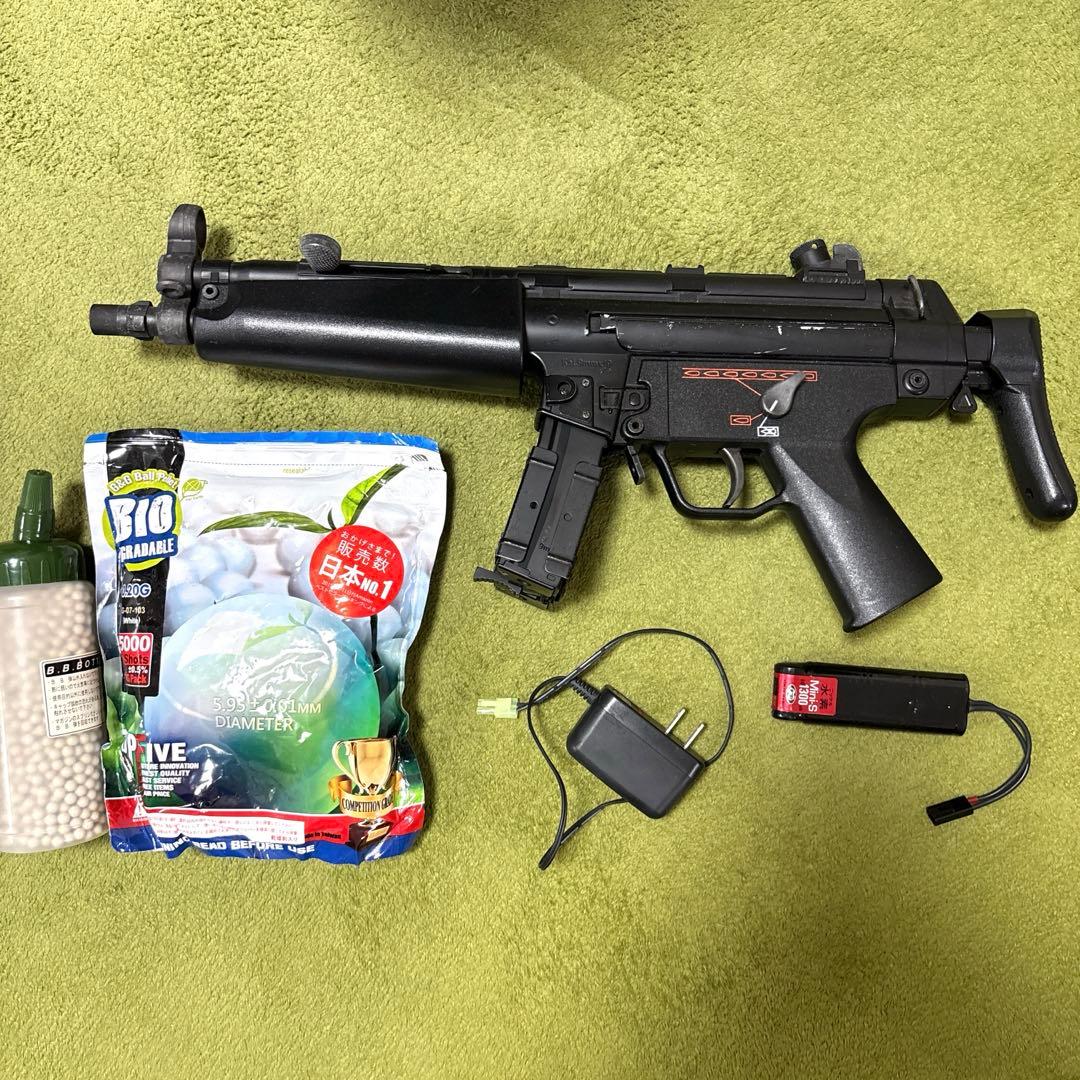 東京マルイ純正電動ガンMP5A5HG 【準ジャンク品】 BIO0.2g BB弾付