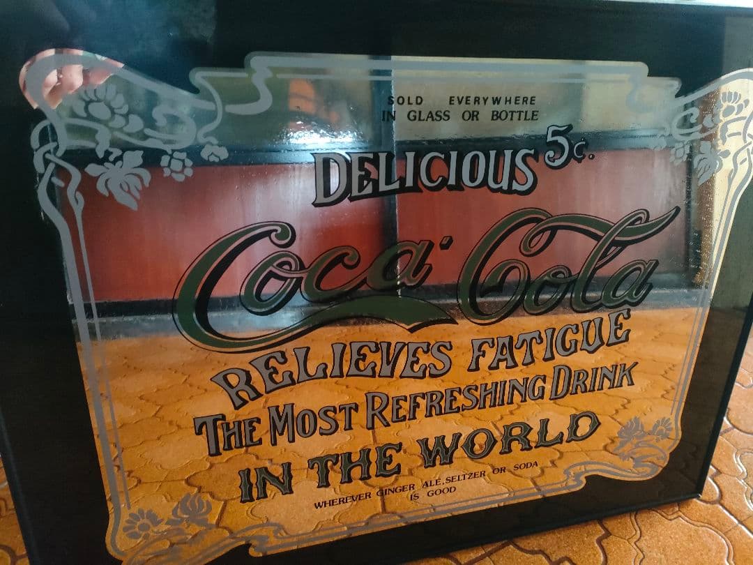 コカ・コーラ　ビンテージ　パブミラー