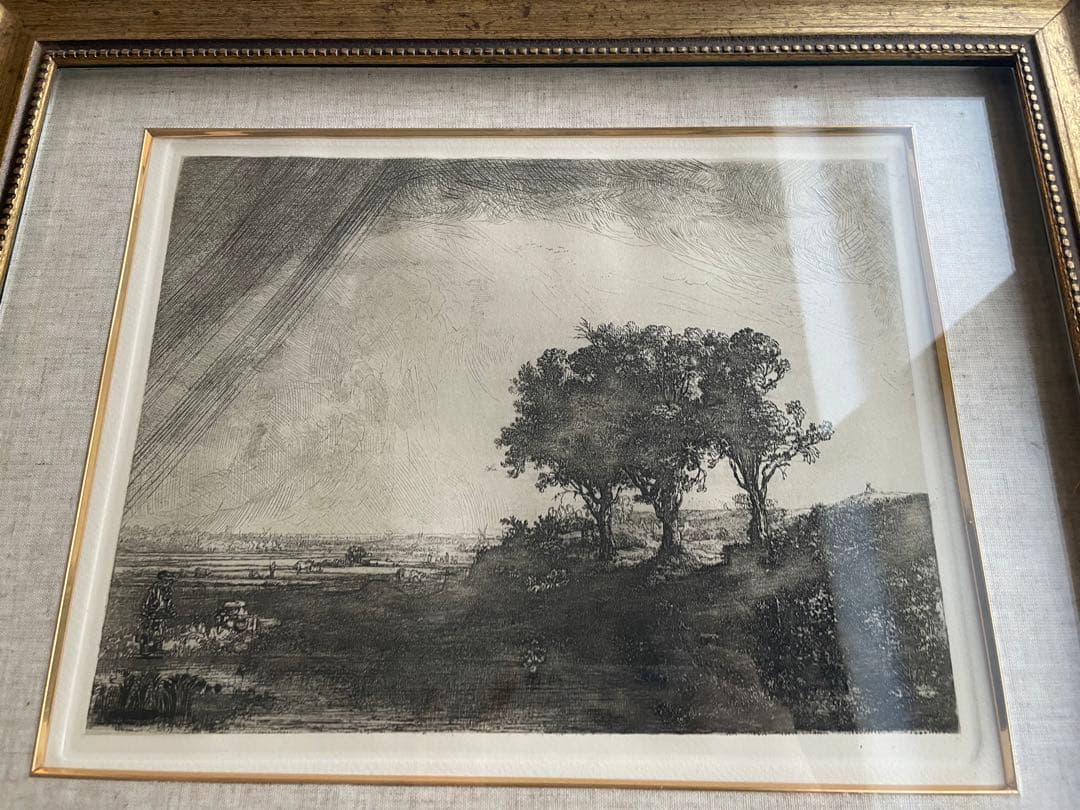 Amand Durand による復刻　レンブラント・ファン・レイン「3本の木」