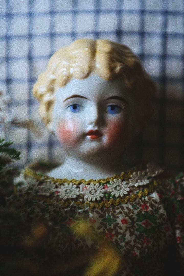 アンティーク チャイナヘッドドール ビスクドール ドイツ ブロカント