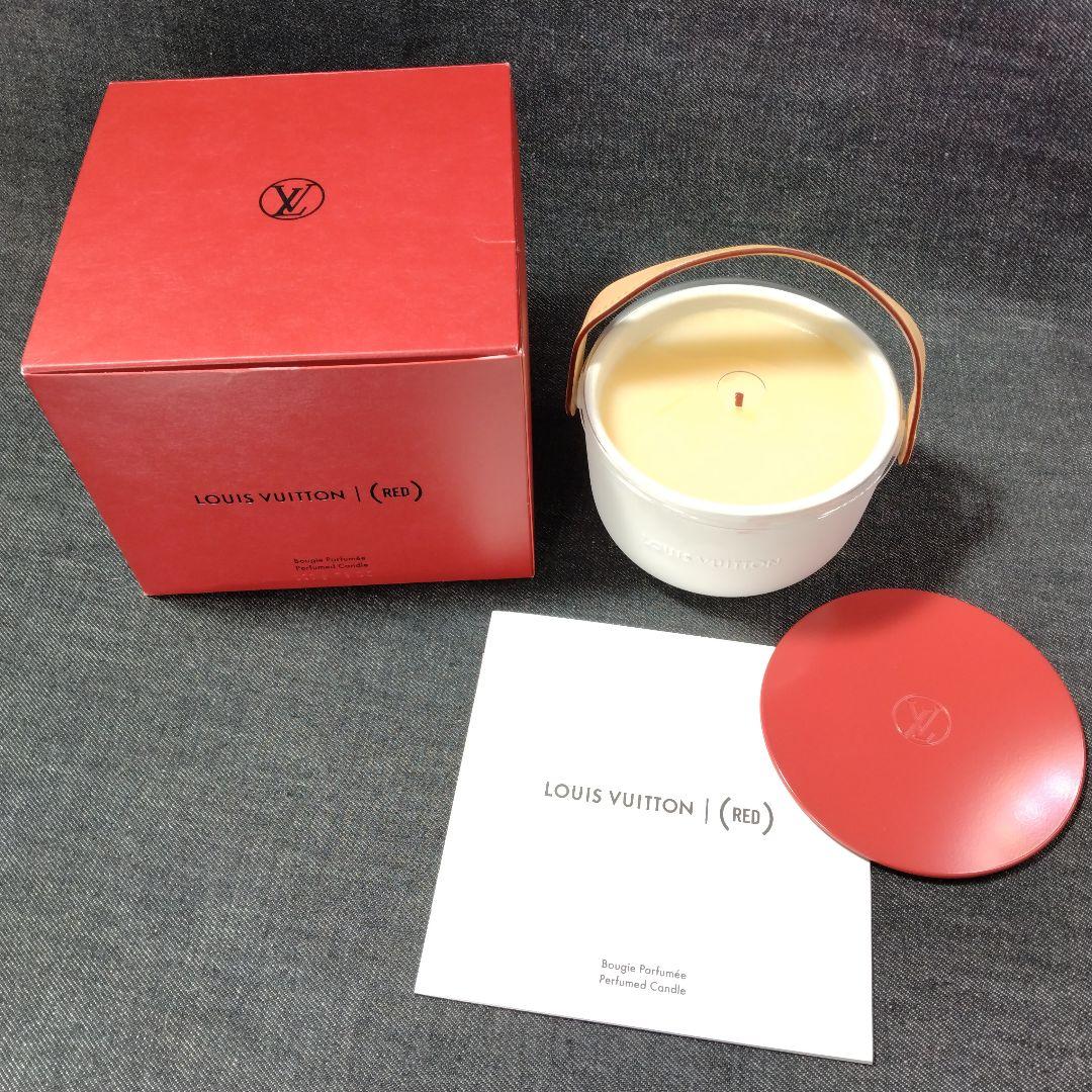 ☆未使用・ルイヴィトン パフュームドキャンドルRED 香りのろうそく 220g☆