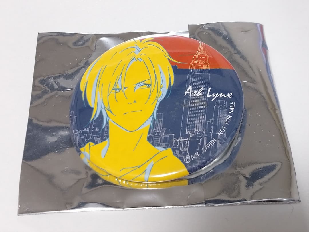 BANANAFISH 上映会 缶バッジ アッシュ・リンクス