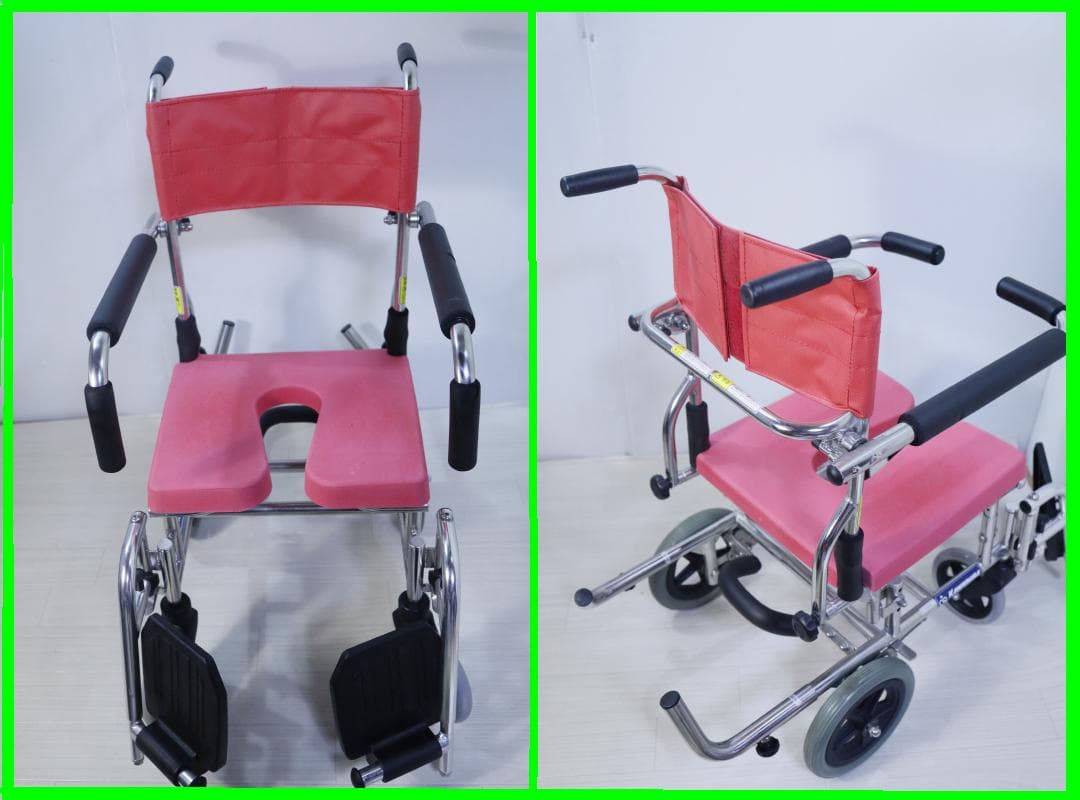 ◆カワムラサイクル シャワー用車椅子 KS10（クリありシートタイプ）