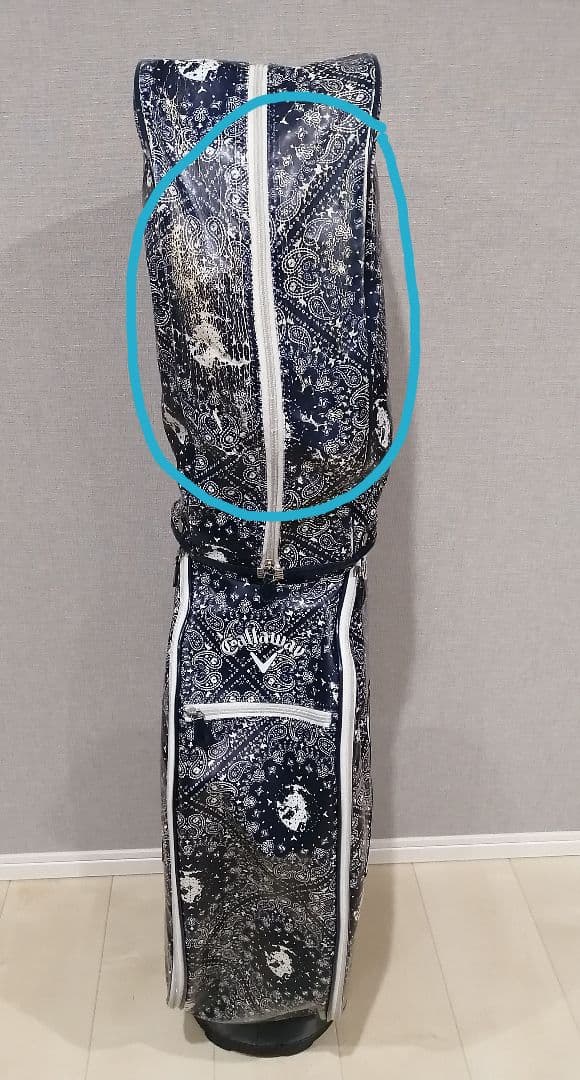 Callaway キャディバッグ ネイビー バンダナ柄