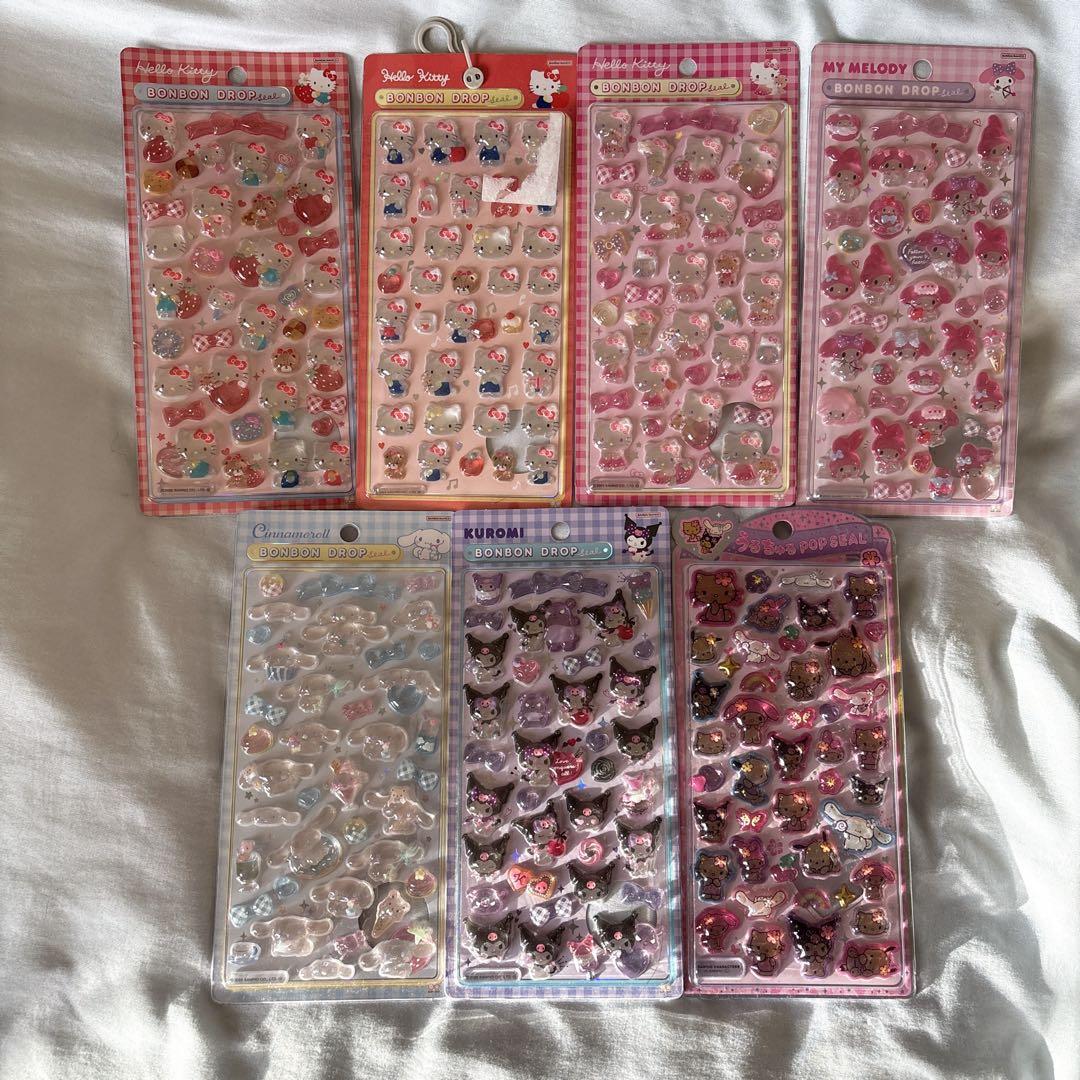 サンリオ ボンボンドロップシール 7枚セット
