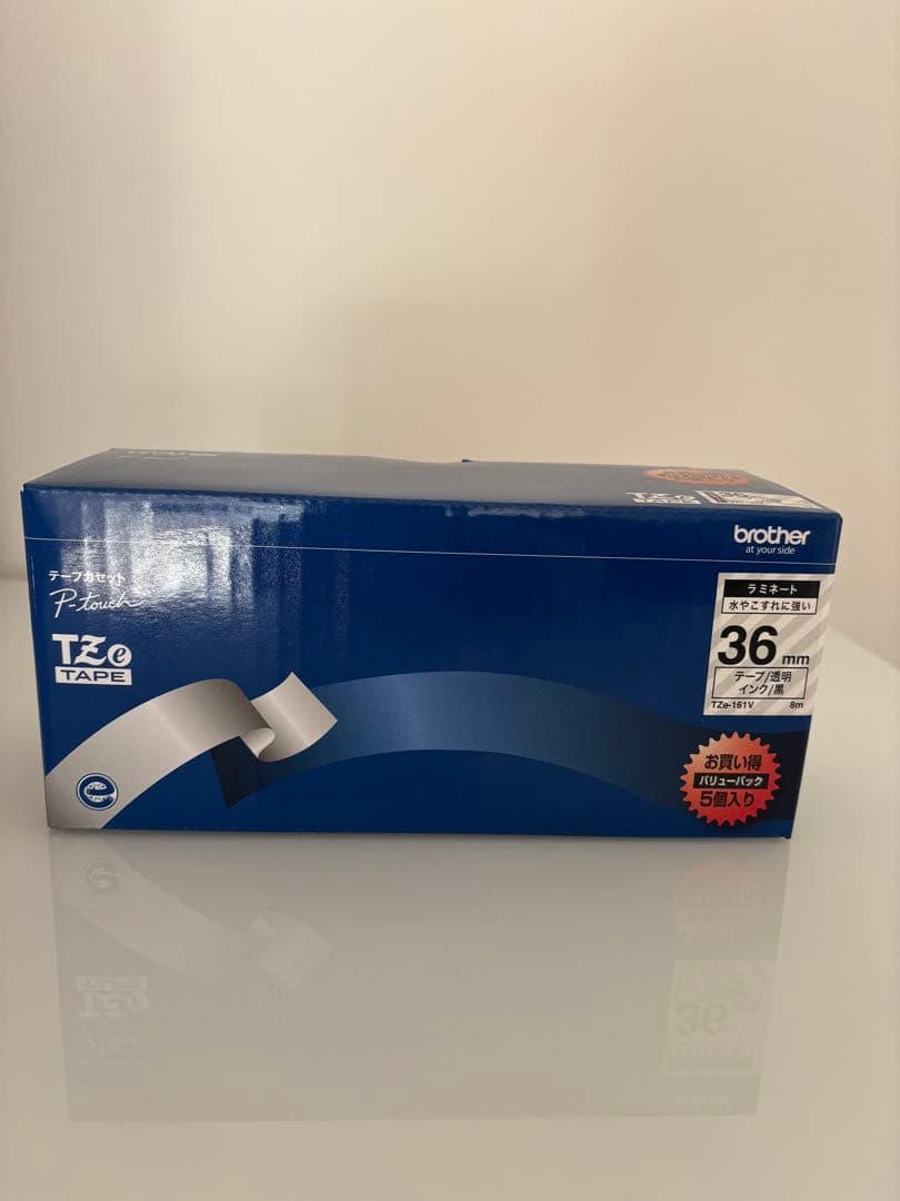 ブラザーピータッチテープ　透明地/黒字36mm ５本パック✖️4セット