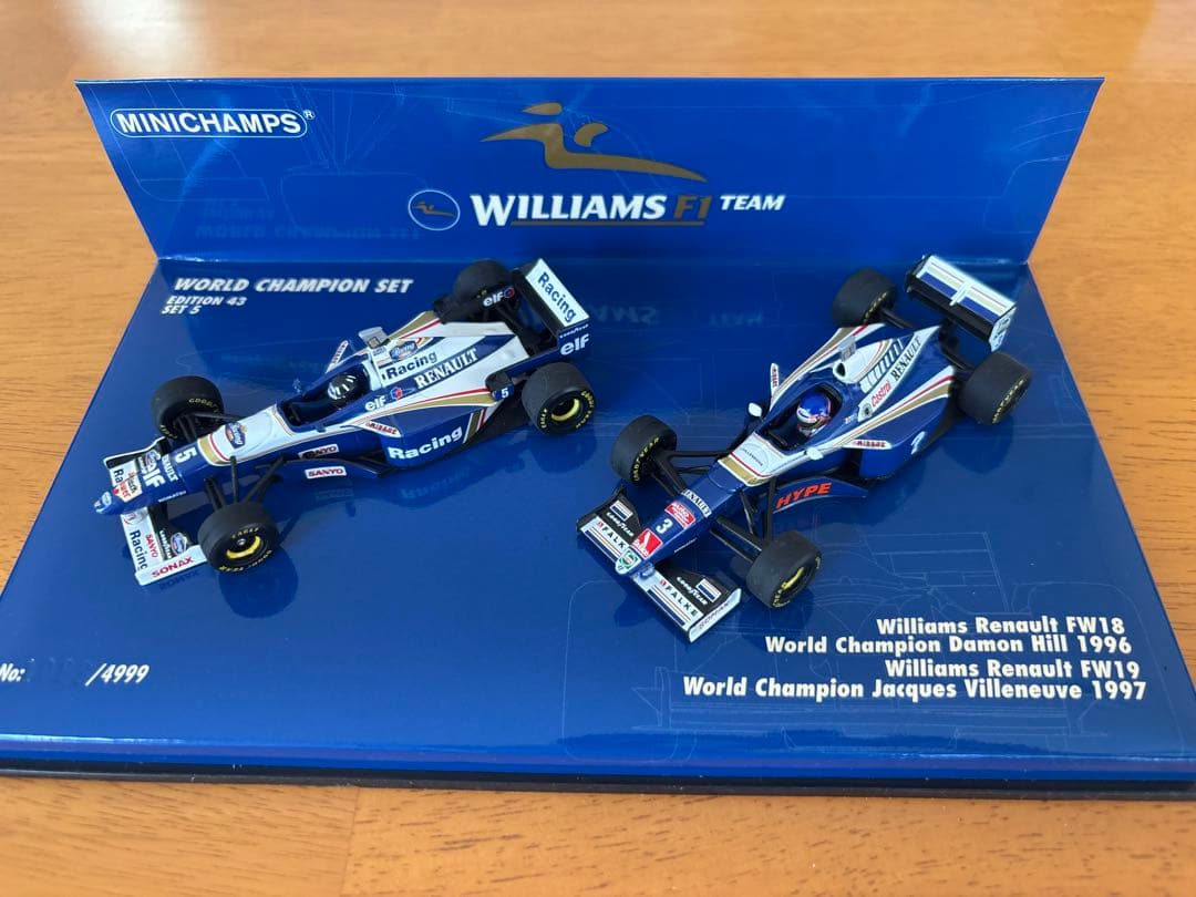 ミニチャンプス ウィリアムズ FW18 FW19 チャンピオン 2台セット