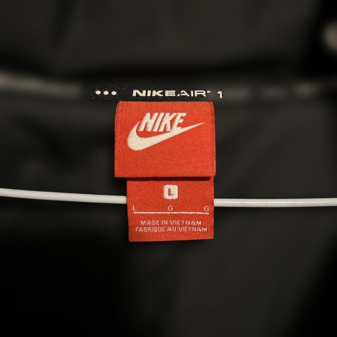 【ナイキエアマックス×鹿島アントラーズ】中綿ベンチコート　ブラック　ナイロン　Ｌ