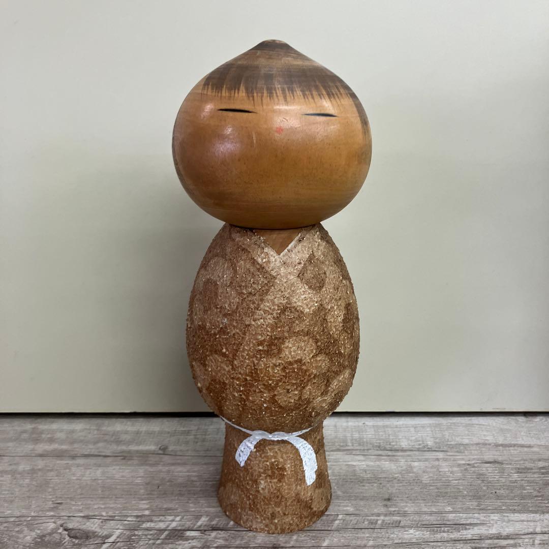 4F 近代こけし 憲心作 銘入り 創作こけし 木工品 伝統工芸 インテリア
