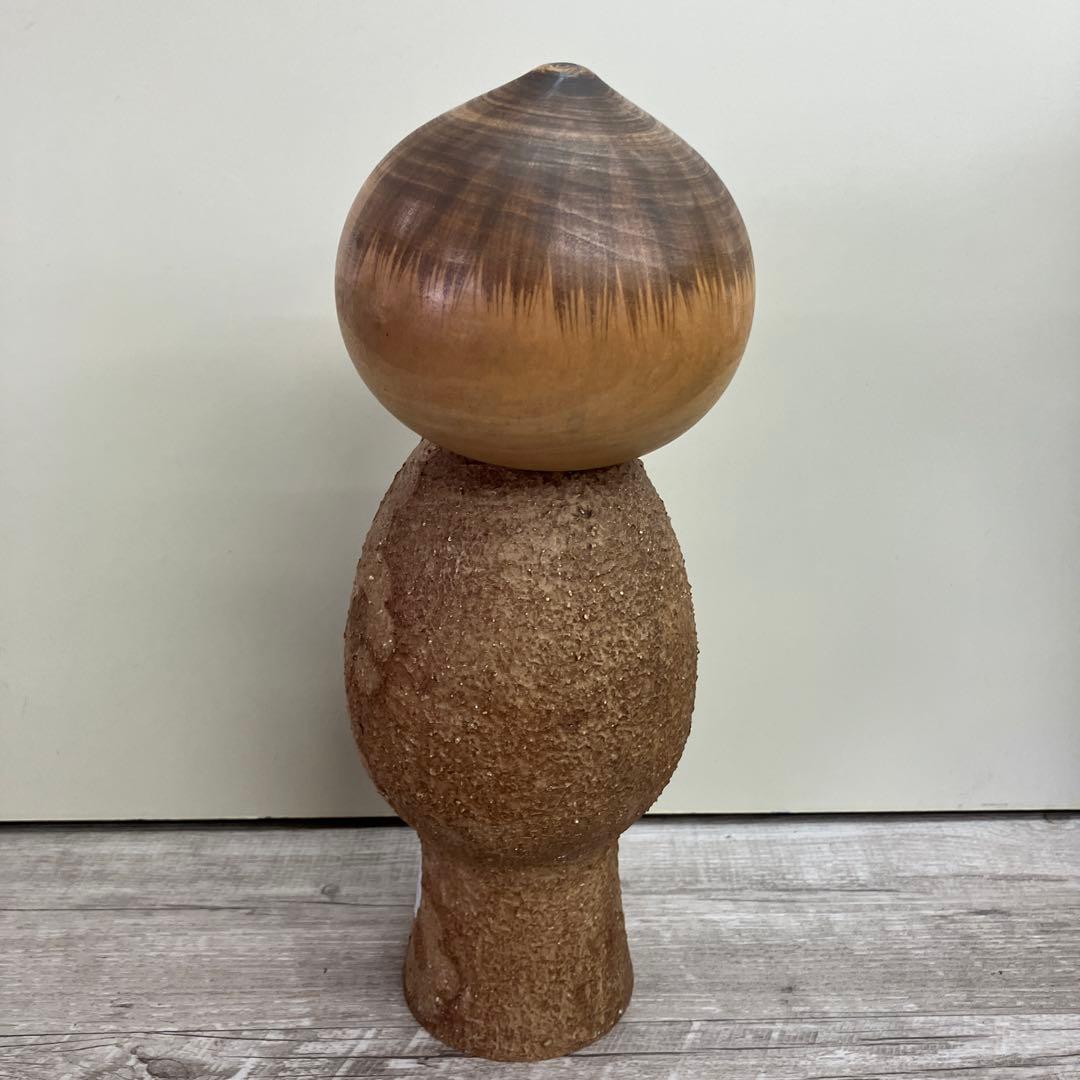 4F 近代こけし 憲心作 銘入り 創作こけし 木工品 伝統工芸 インテリア