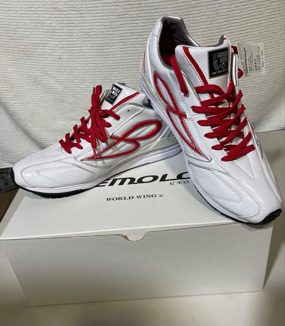 BEMOLO トレーニングシューズ 1150 WH×RED 26.0cm