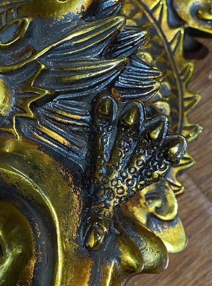 銅器 仏教 龍 古美術 コレクション品 銅製 工芸品 彫刻装飾品置物